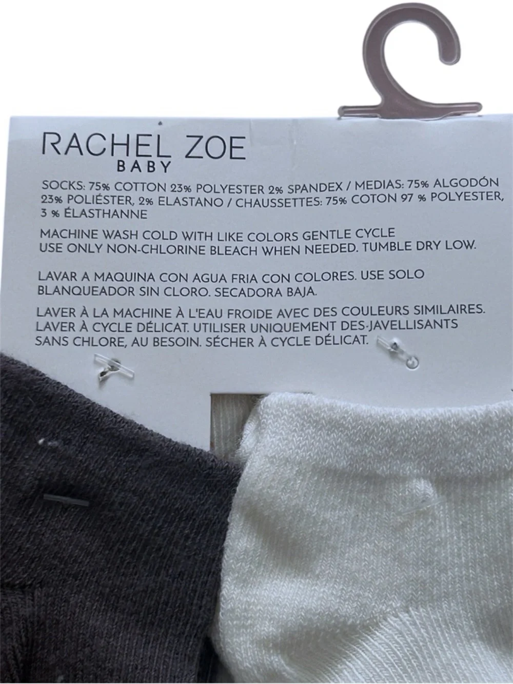 NWT Rachel Zoe Baby Infant 0-6mo Gender Neutral Socks 6-Pack New